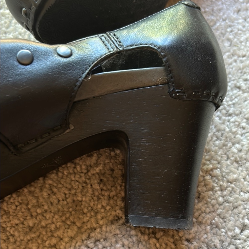Black leather Dansko high heels - Picture 9 of 9